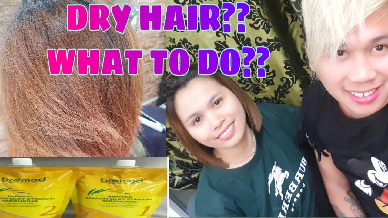 BEST REBONDING  For Colored and Dry Hair | Bremod Keratin silky straight rebonding