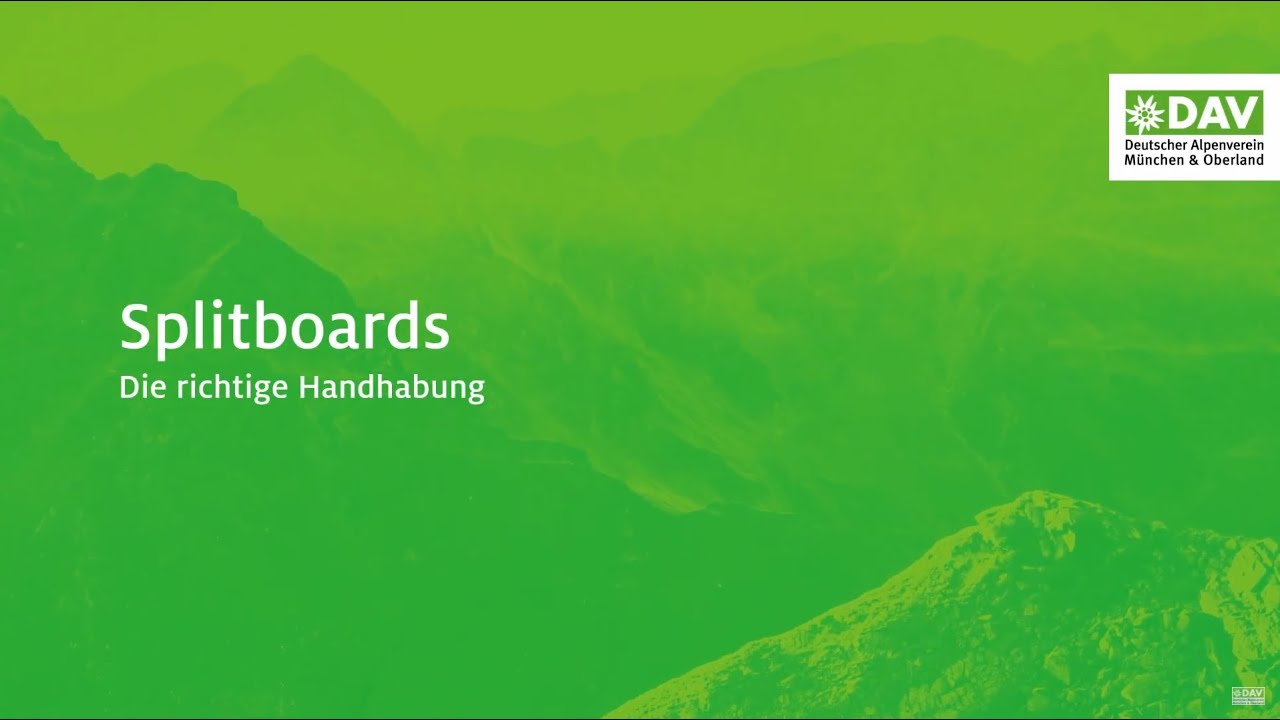 Splitboard Handhabung
