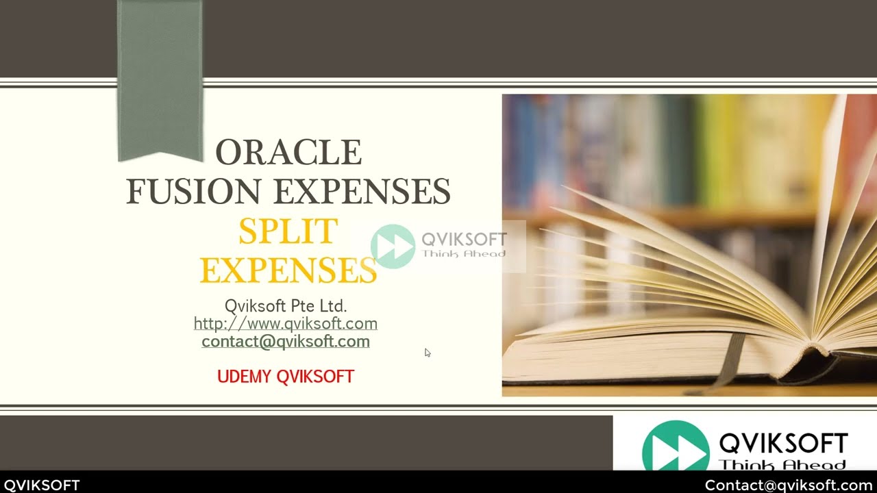 Oracle Fusion Expenses - Split Expenses