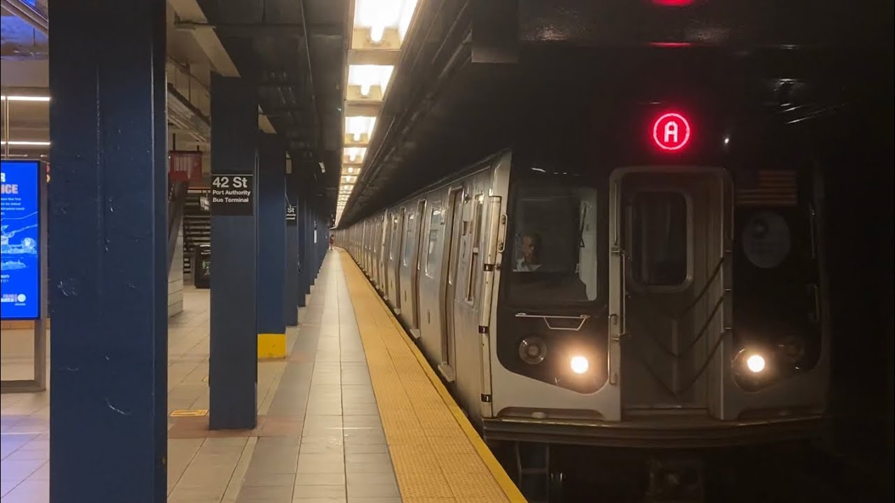 IND 8th Ave Line: (A) Express and (C) (E) Local Trains @ 42nd St-PABT (R46, R160A-1, R160A-2, R160B)