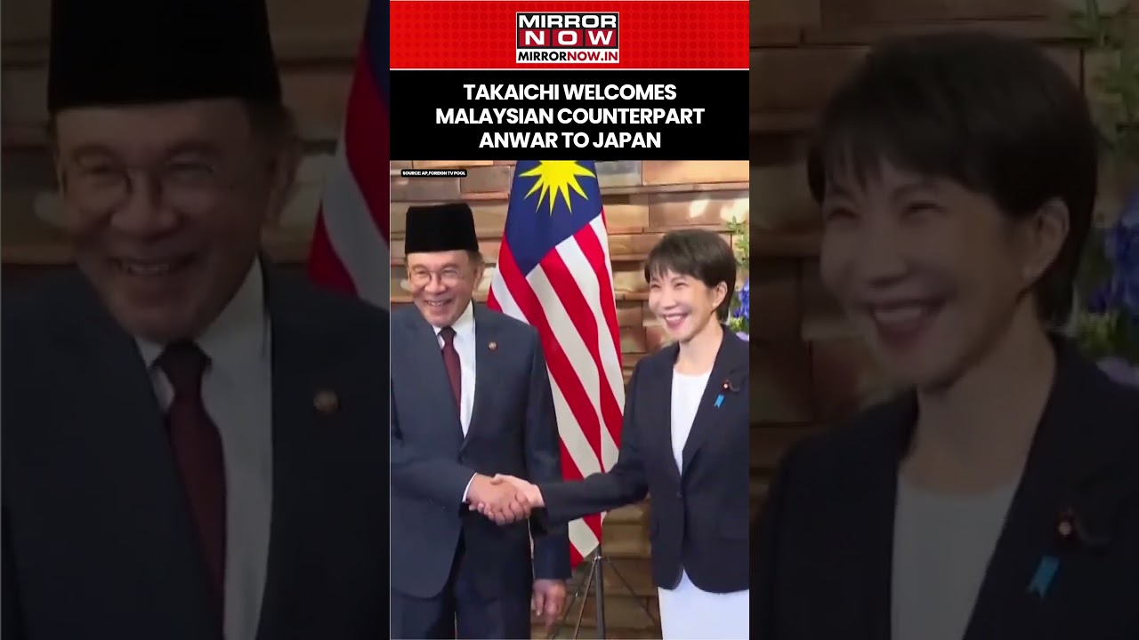Japanese PM Takaichi Welcomes Malaysian Counterpart Anwar To Tokyo, Bolster Defence Ties #shorts