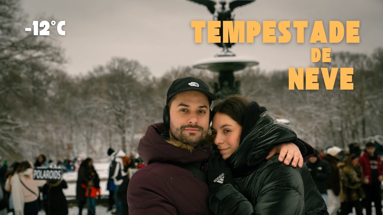 A maior tempestade de neve em Nova York depois de 3 anos!
