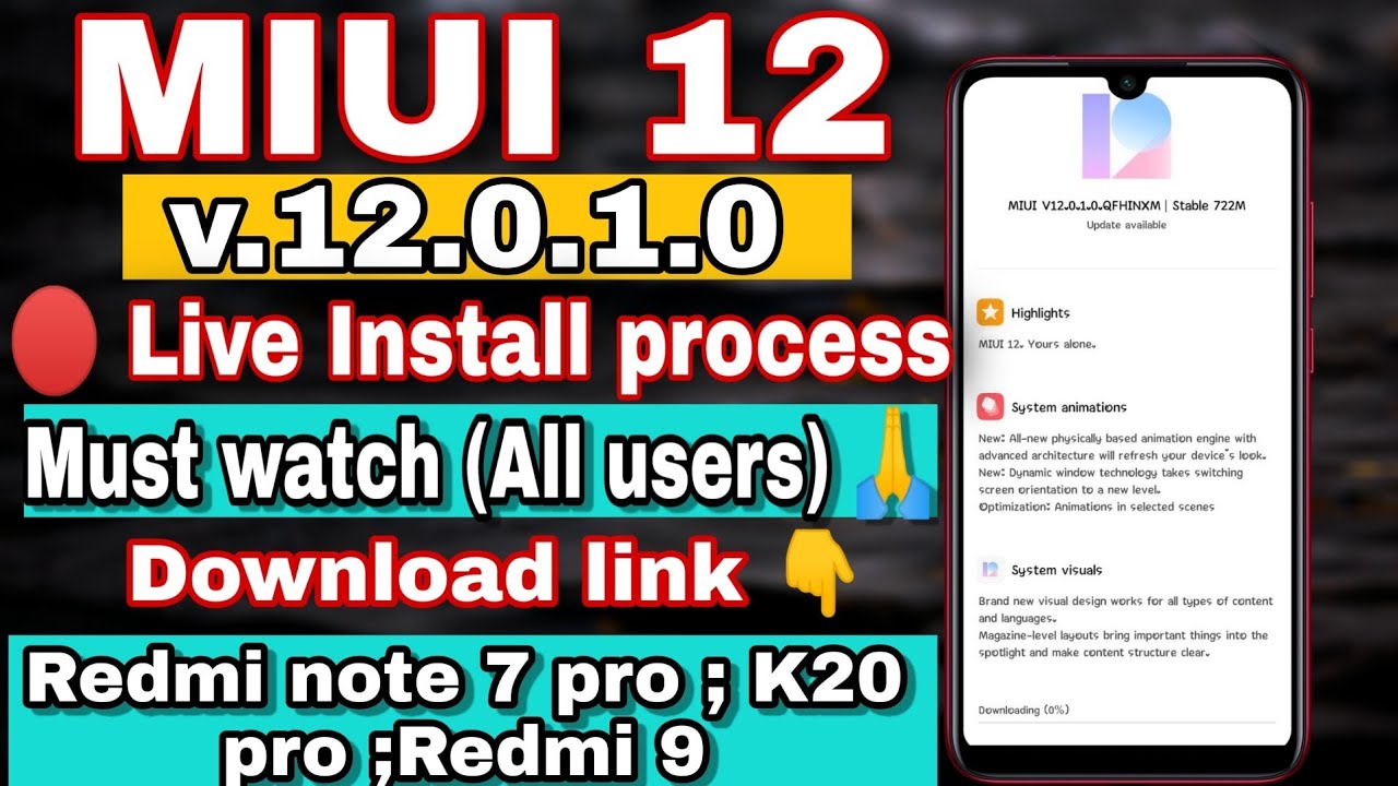 How To Get Update MIUI 12 Redmi Note 7 Pro | How To Install MIUI 12 Redmi Note 7 Pro