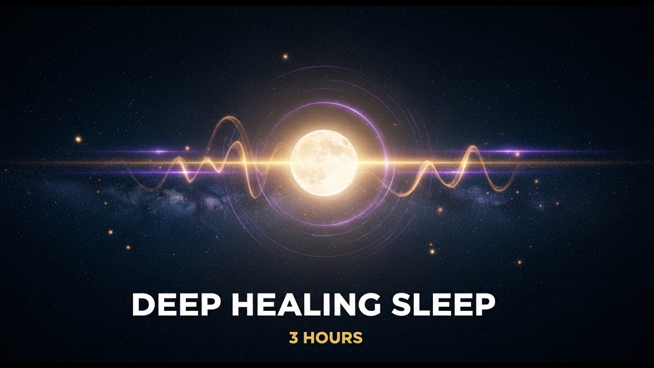 Deep Sleep Music 😴 Fall Asleep Fast & Heal Your Body | 3 Hours Sleep Meditation