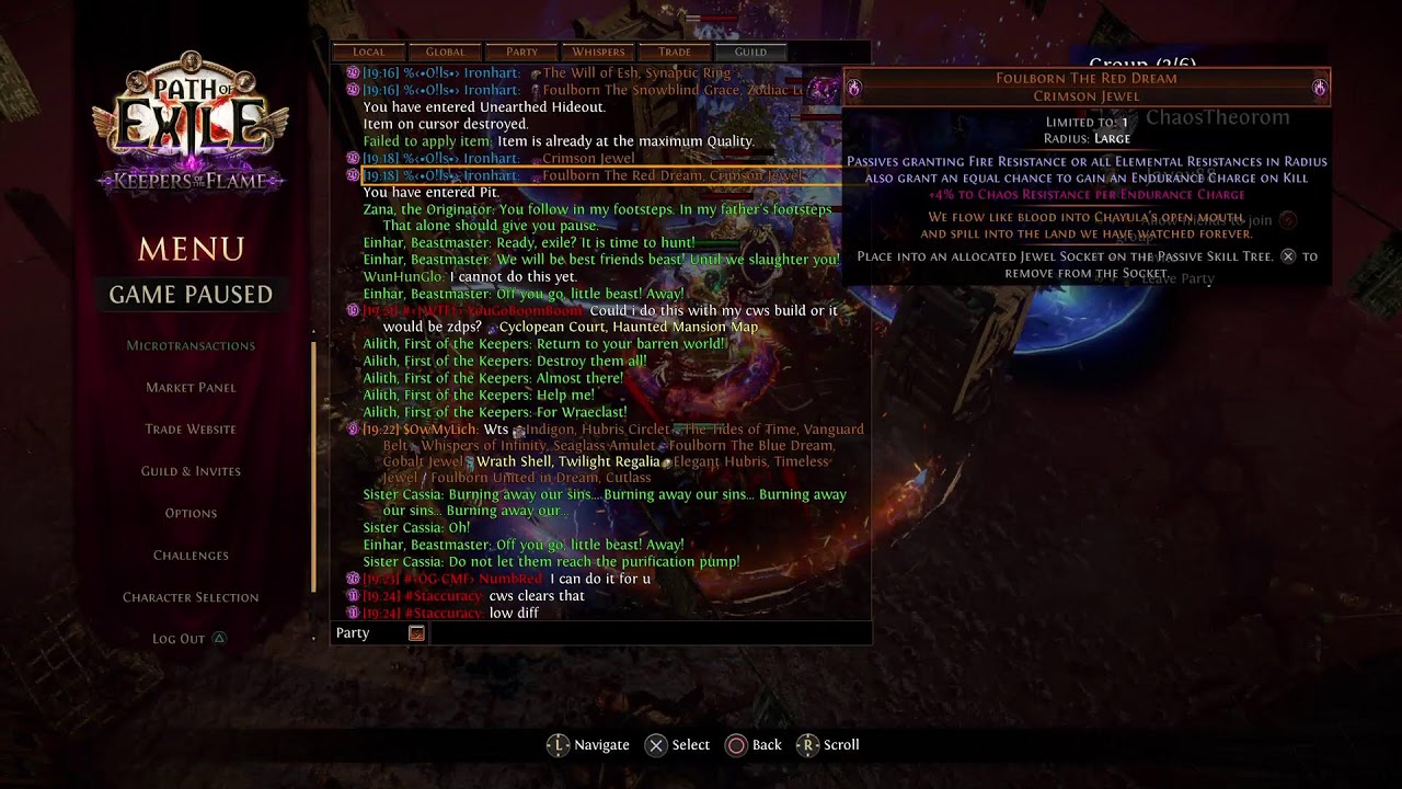 Path Of Exile RF Farming