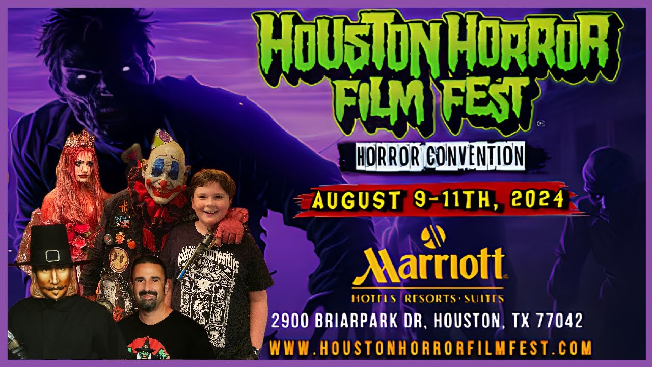 Houston Horror Film Fest 2024 Convention! Horror Movie & Halloween Expo Vendor Walkthrough Tour!
