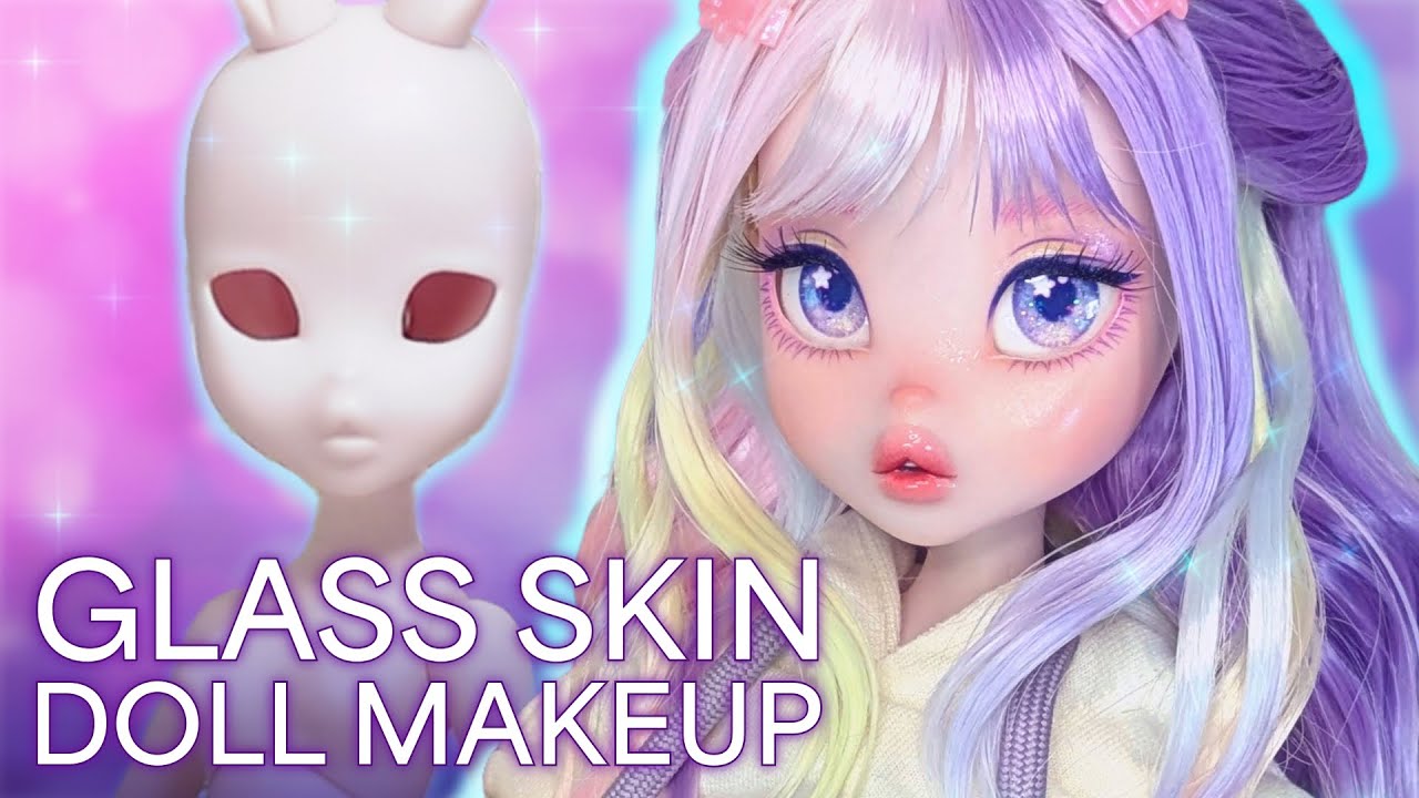 I Tried the Glass Skin Makeup Trend on a DOLL!