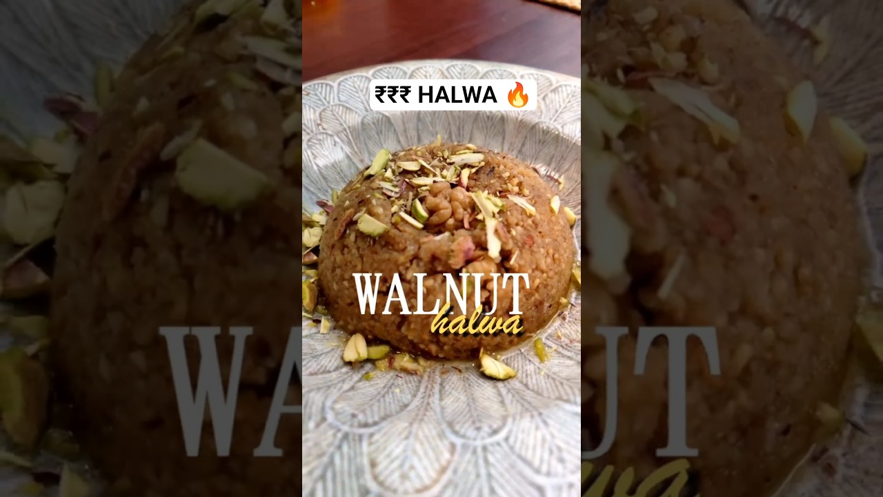 Most EXPENSIVE Diwali Sweet 🪔 W for Walnut Halwa 🥜