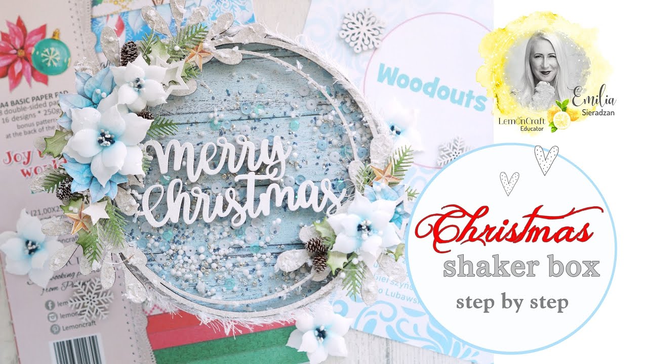 How to Make Shaker Box from Scratch / Christmas Wreath Decoration