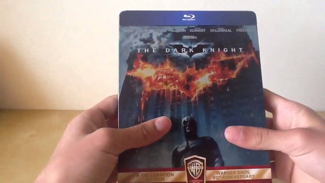 The Dark Knight UK Blu Ray Steelbook Unboxing