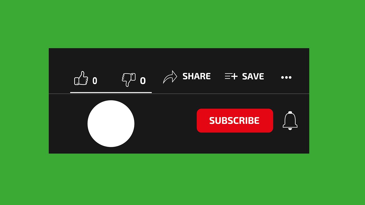 Subscribe Button And Bell Animation With Mouse Click Sound Effect | FREE
