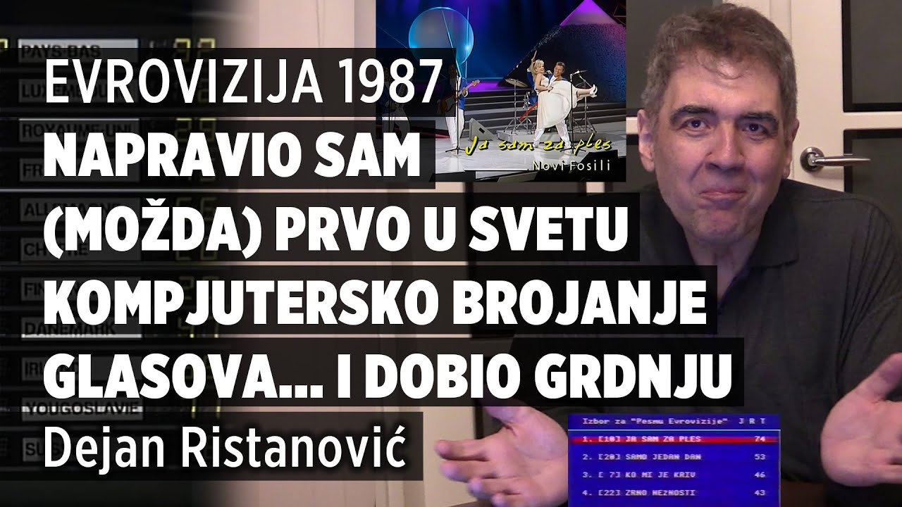 Evrovizija 1987 - napravio sam (možda) prvo u svetu kompjutersko brojanje glasova... i dobio grdnju