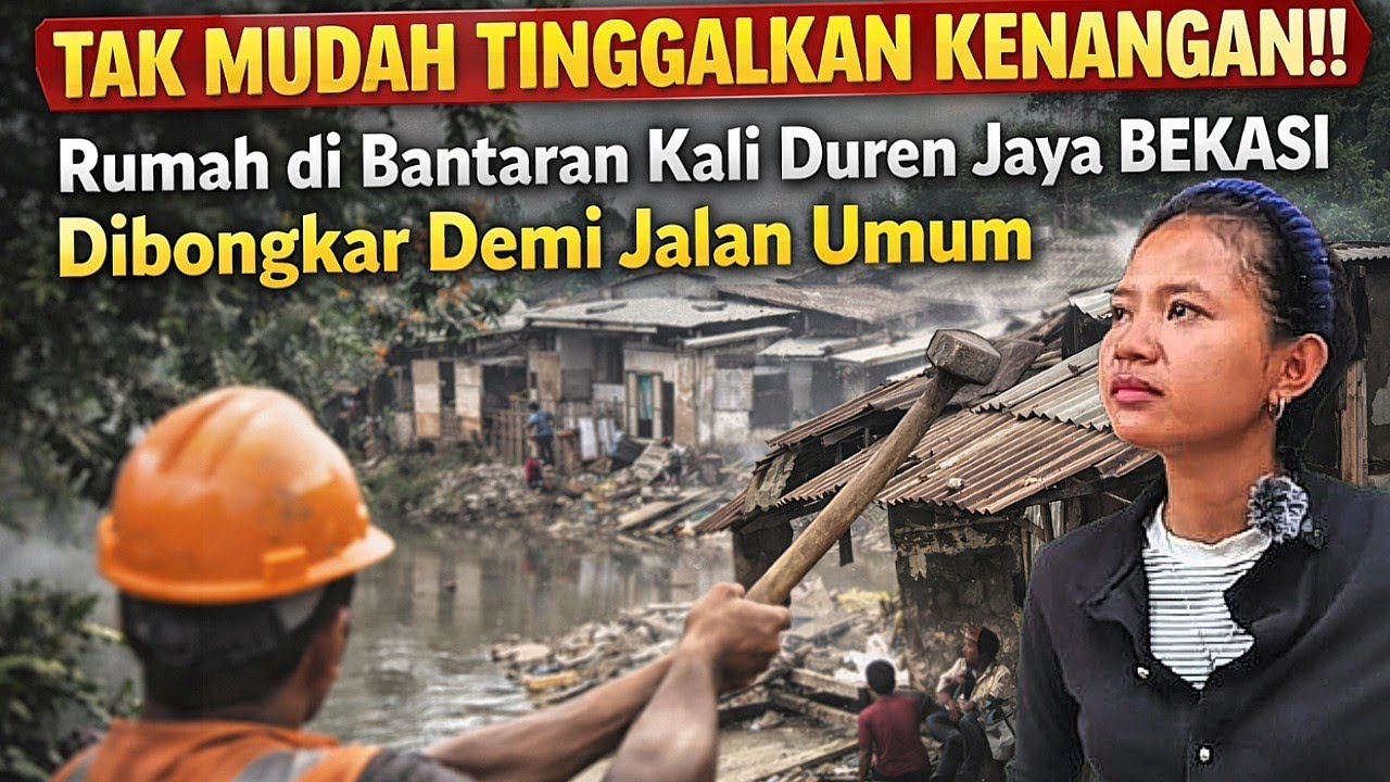 TAK MUDAH TINGGALKAN KENANGAN!! Rumah di Bantaran Kali Duren Jaya BEKASI - Dibongkar Demi Jalan Umum