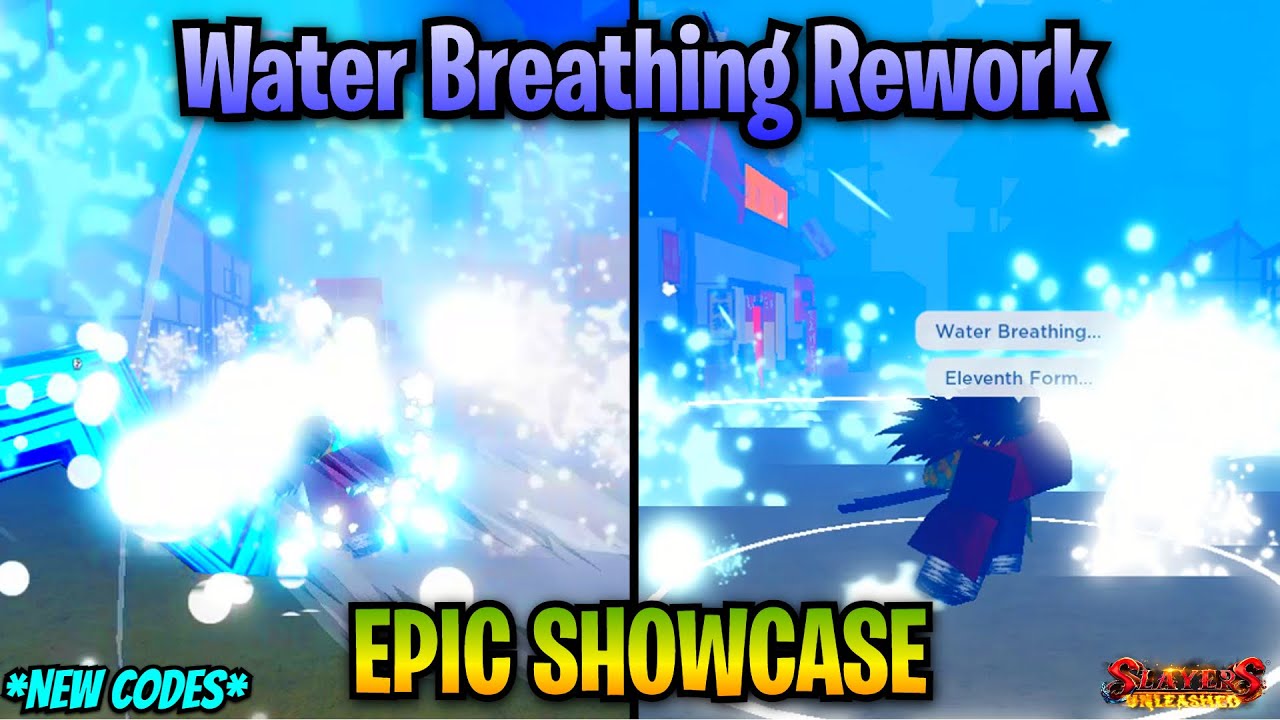 New Water Breathing v2 EPIC SHOWCASE!! (NewCodes) || Slayers Unleashed
