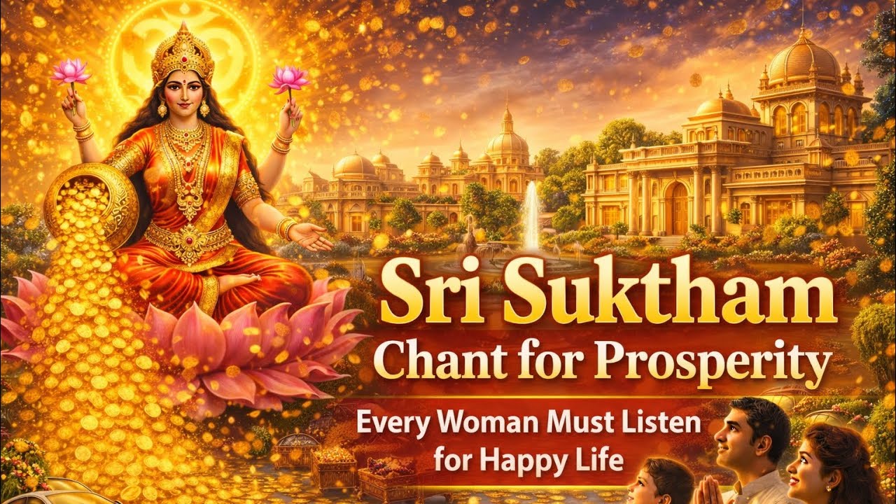 Sri Suktham from Rig Veda | Powerful Lakshmi Chant for Wealth & Prosperity