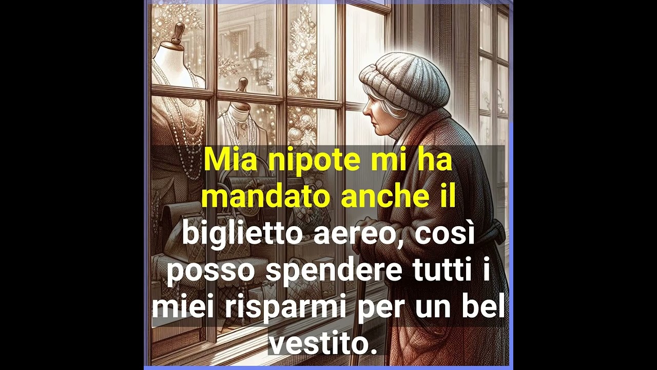 Una povera donna entra in un negozio di lusso