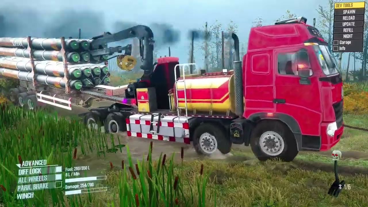 What's the BEST Truck in Spintires Big Trailer Truck VS Big Container Truck
