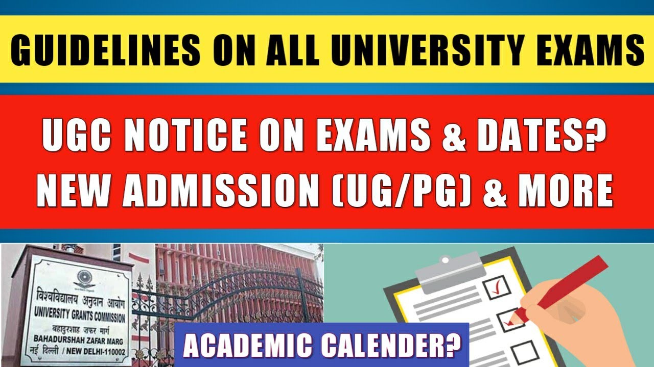 UGC Guidelines For Exams 2020-21 |Academic Calender 2021
