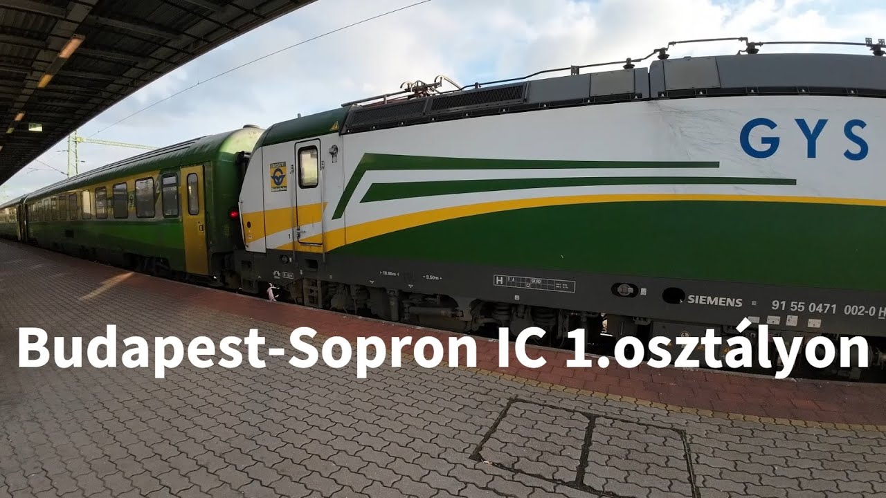 Budapest-Sopron 992 SCARBANTIA IC ABmz 1. osztályon 2025 január