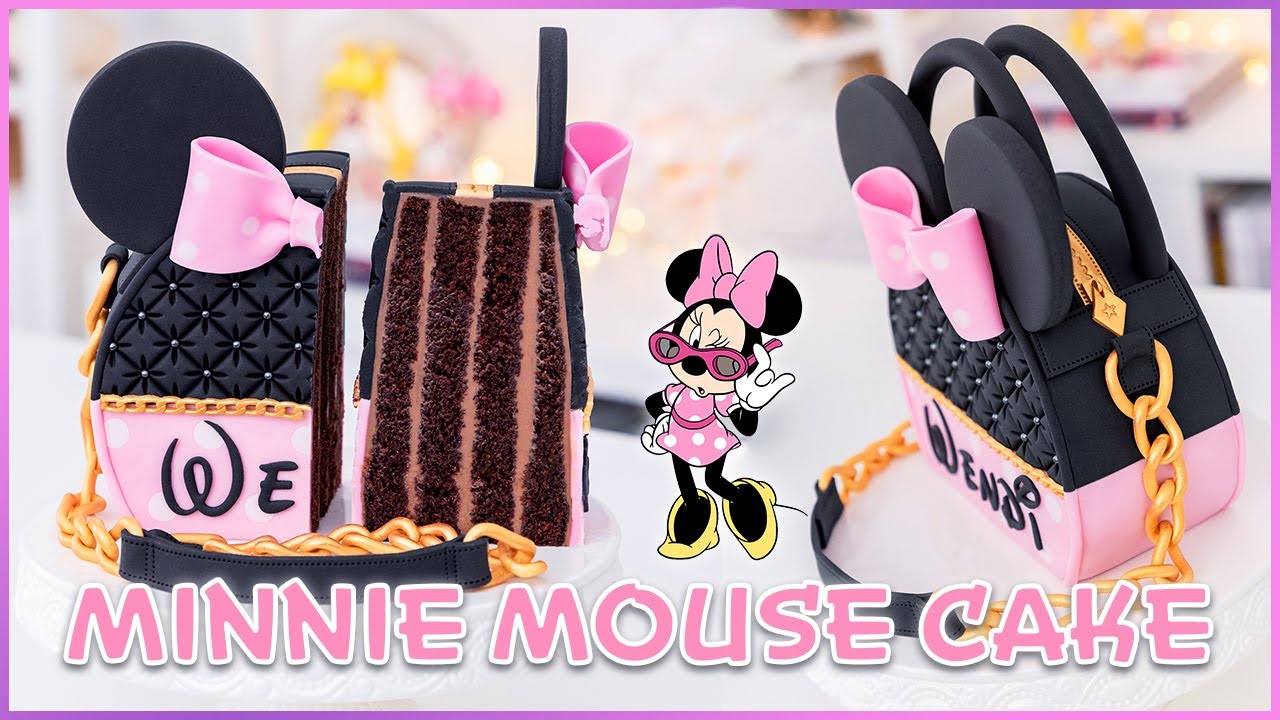 Stylish MINNIE MOUSE Handbag CAKE Tutorial  🎀 Tan Dulce
