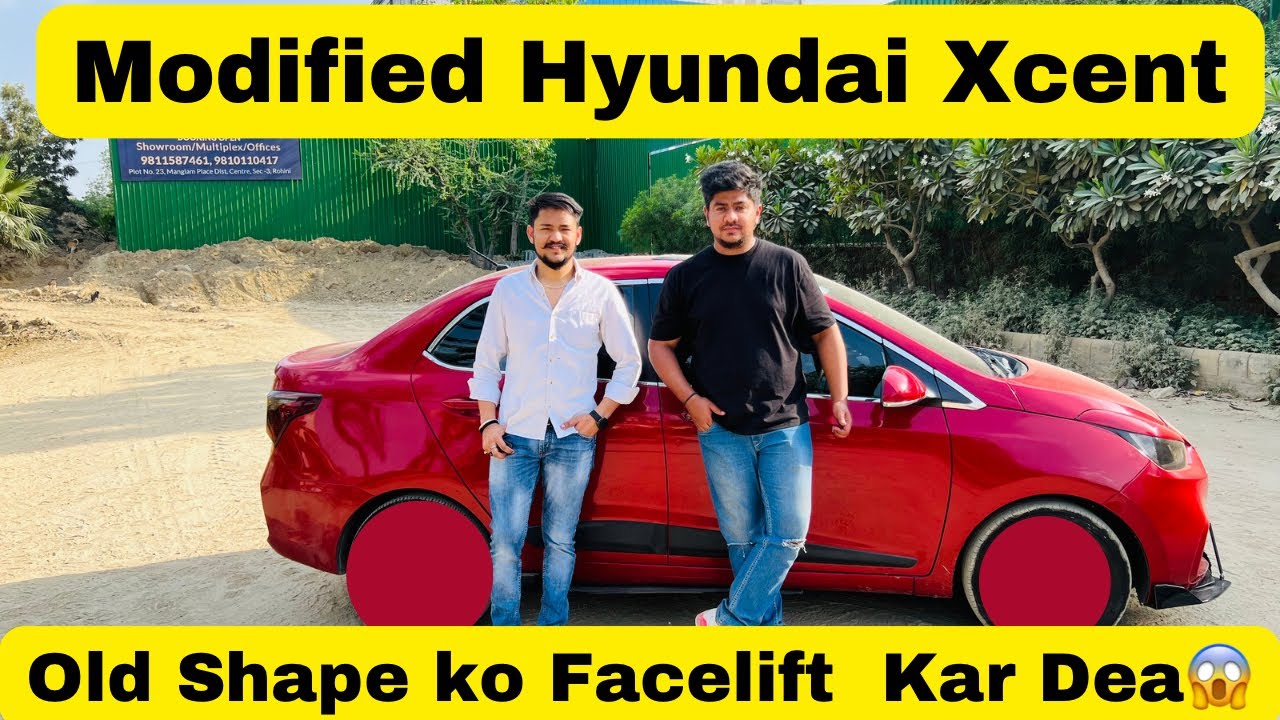 Modified Hyundai Xcent | Old Shape ko kia Facelift | Aftermarket Sunroof | Walkaround