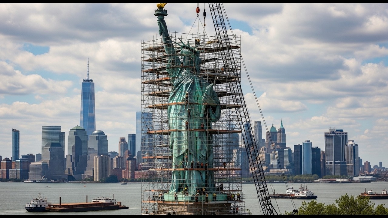 The Maintenance and Structural Restoration Process of the Statue of Liberty After Many Years