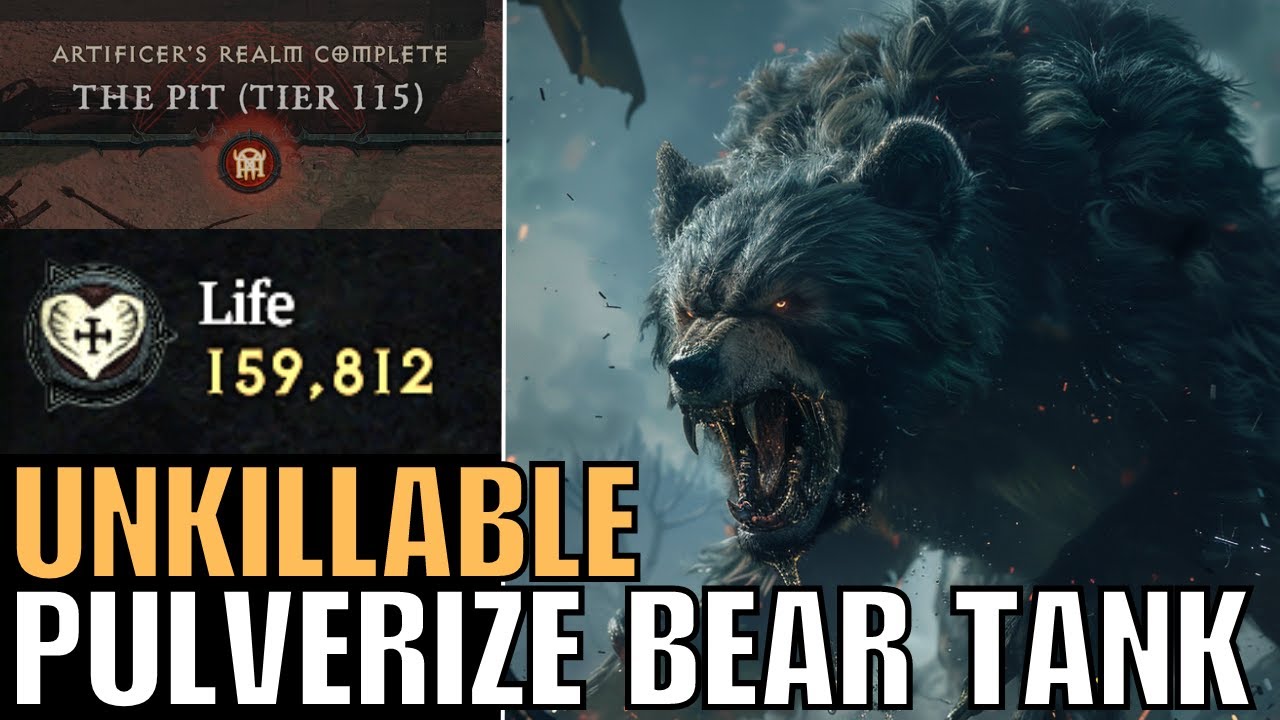 Pulverize Druid 115 Pit Clear Diablo 4 Season 4