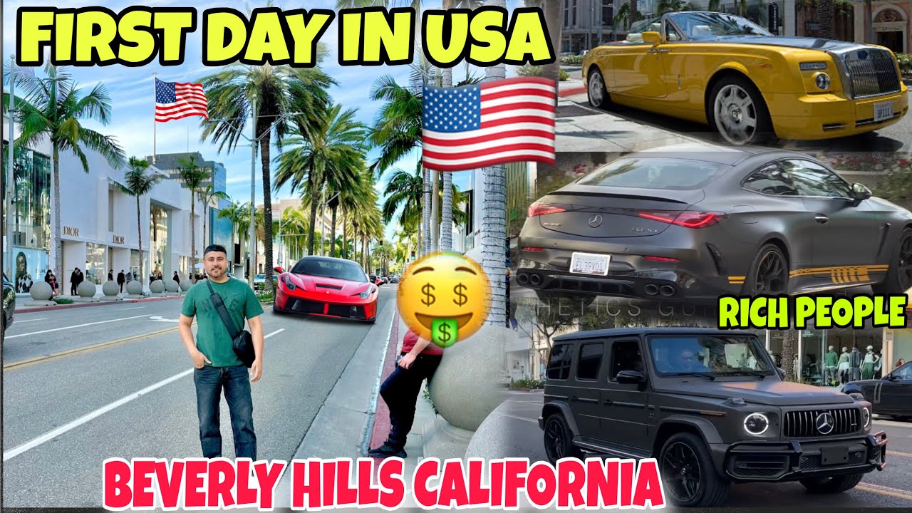 First Day in USA 🇺🇸 BEVERLEY HILLS CALIFORNIA 💰💵🤑