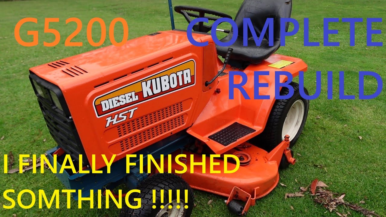 Kubota G5200 полностью пересобран!!!!!