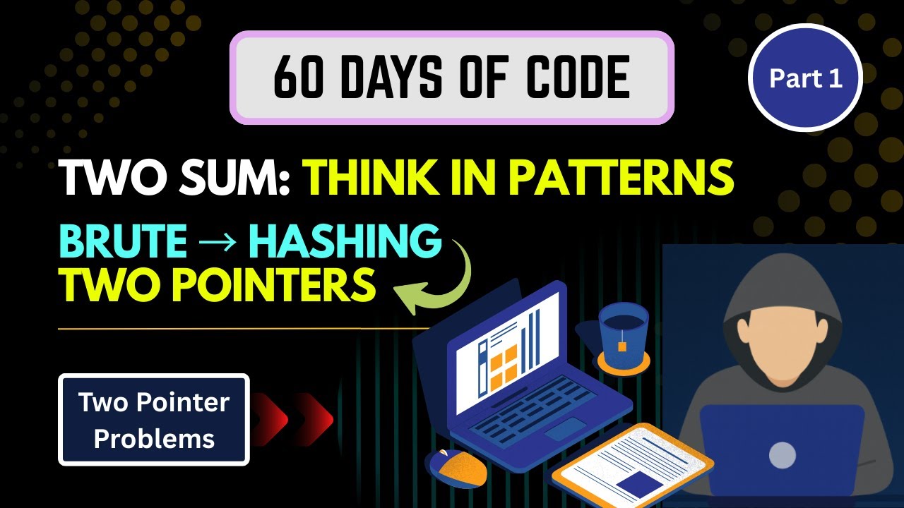 2 Sum Explained From Scratch | Brute → Hashing → Two Pointers