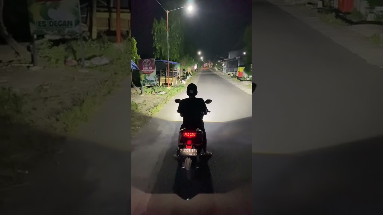 Gahar nih cahaya nya #biled #lampumotor #projie #modifikasimotor #variasimotor