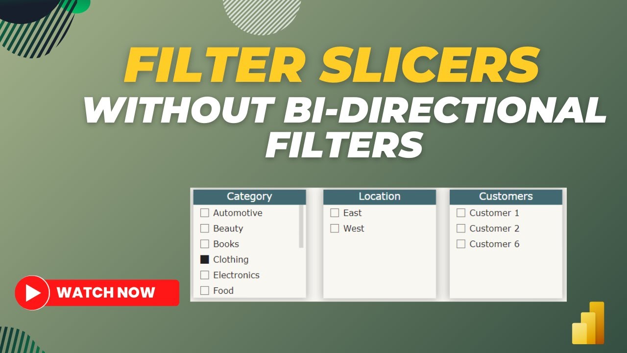 Create Cascading FILTER Slicers in Power BI without Using Bi-Directional Filters | MiTutorials