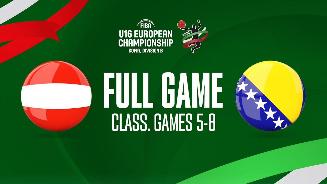 Austria v BIH | Full Basketball Game | FIBA U16 European Championship 2022 - Division B