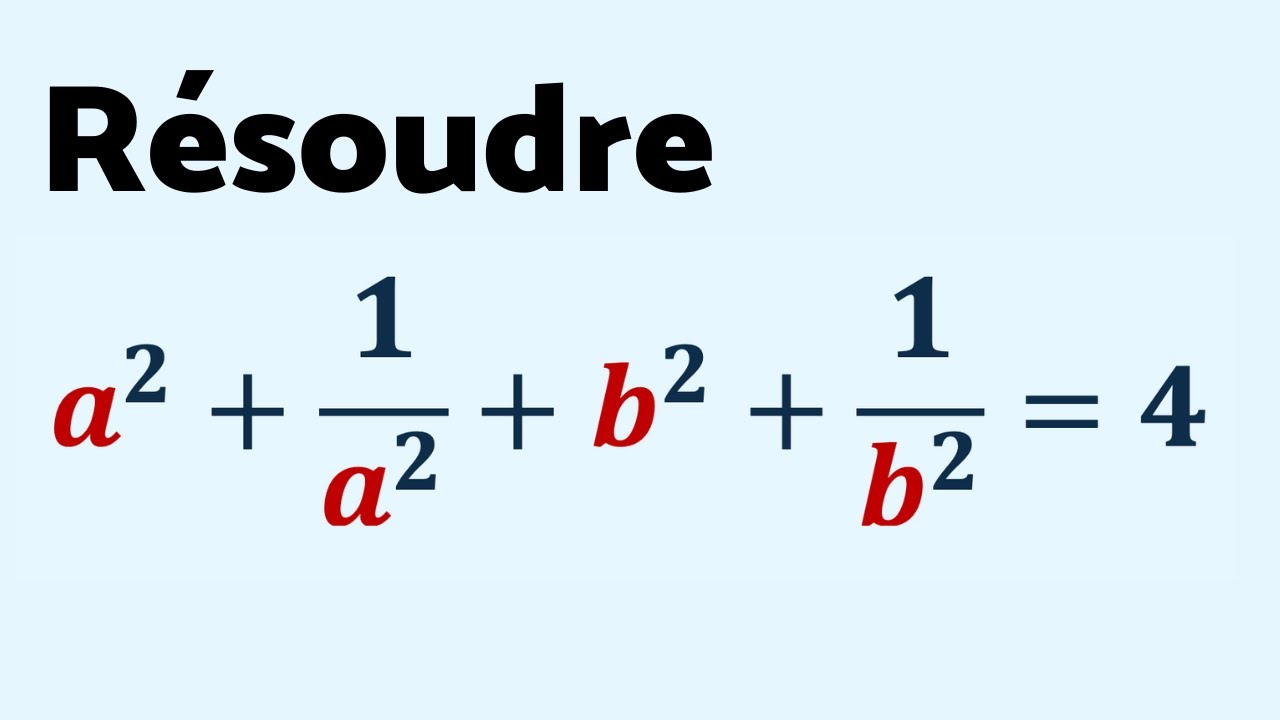 ÉQUATION MUSCLÉE et PROPRIÉTÉ INÉDITE 🧐