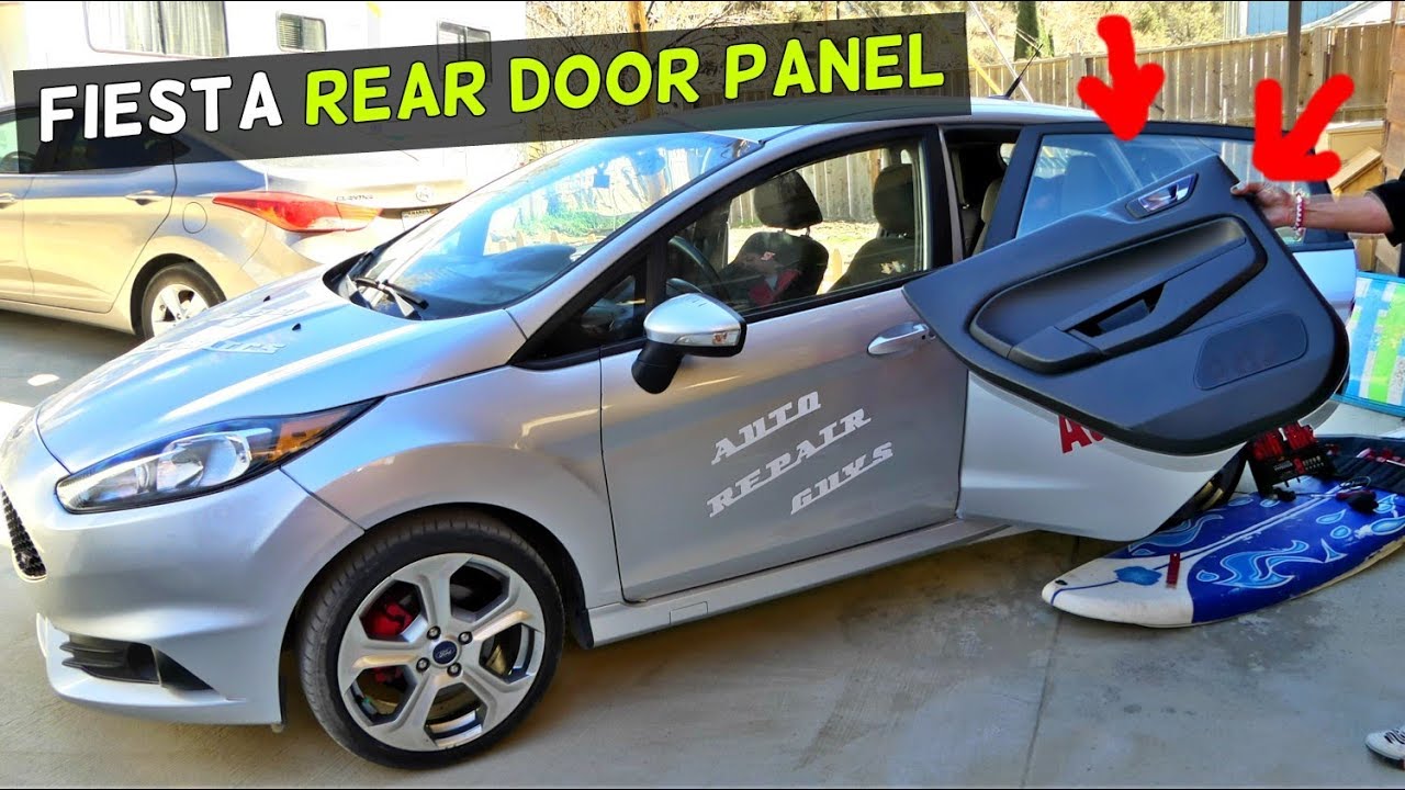 FORD FIESTA HOW TO REMOVE REAR DOOR PANEL 2008 2009 2010 2011 2012 2013 2014 2015 2016 2017