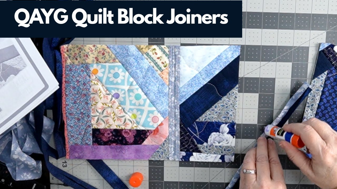 QAYG Quilt Block Joiners | Easy Scrap Fabric Method for Joining Quilt-As-You-Go Block