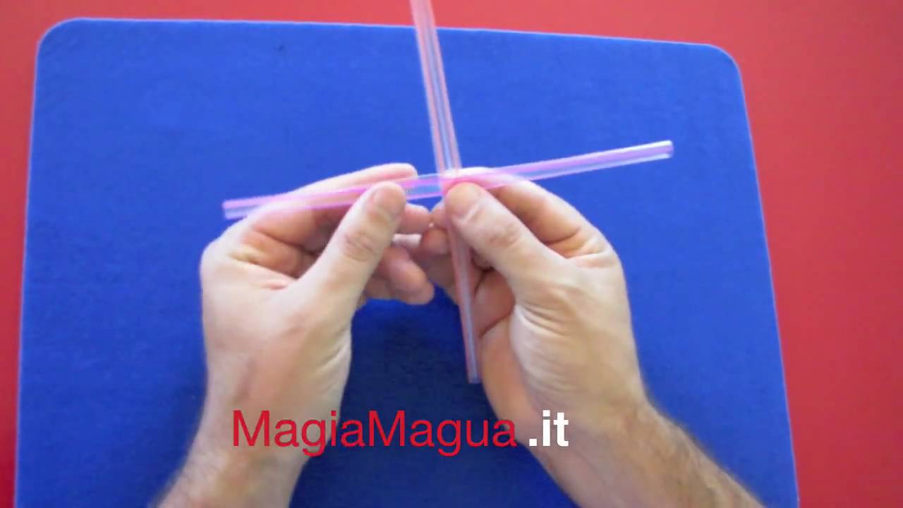Trucco Cannucce intrecciate magia da bar tutorial milleaccendini