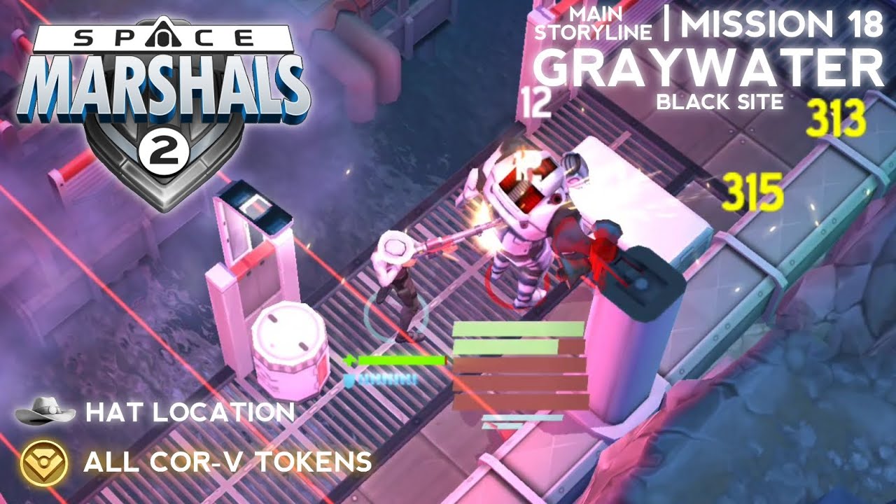 MISSION #18: GRAYWATER BLACK SITE - All COR-V Tokens and Hat Location - Space Marshals 2