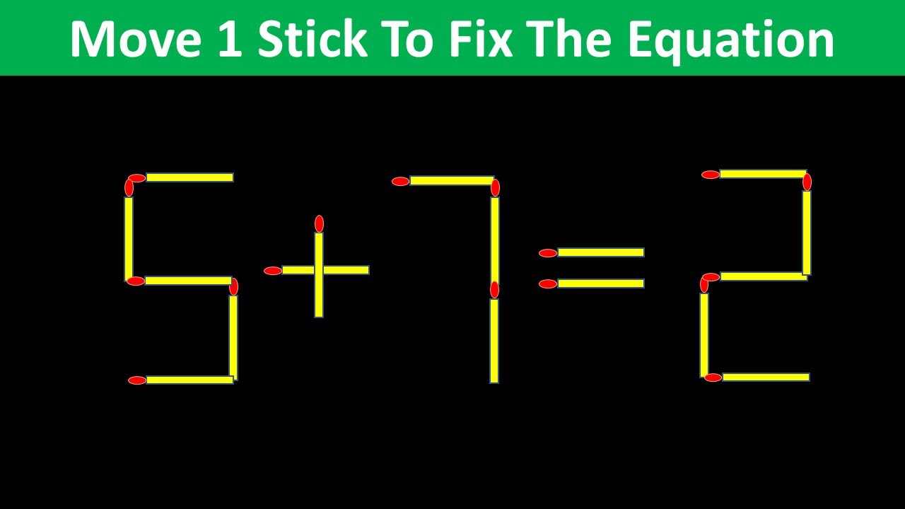 Improve IQ - Fix The Equation #matchstickpuzzle #simplylogical