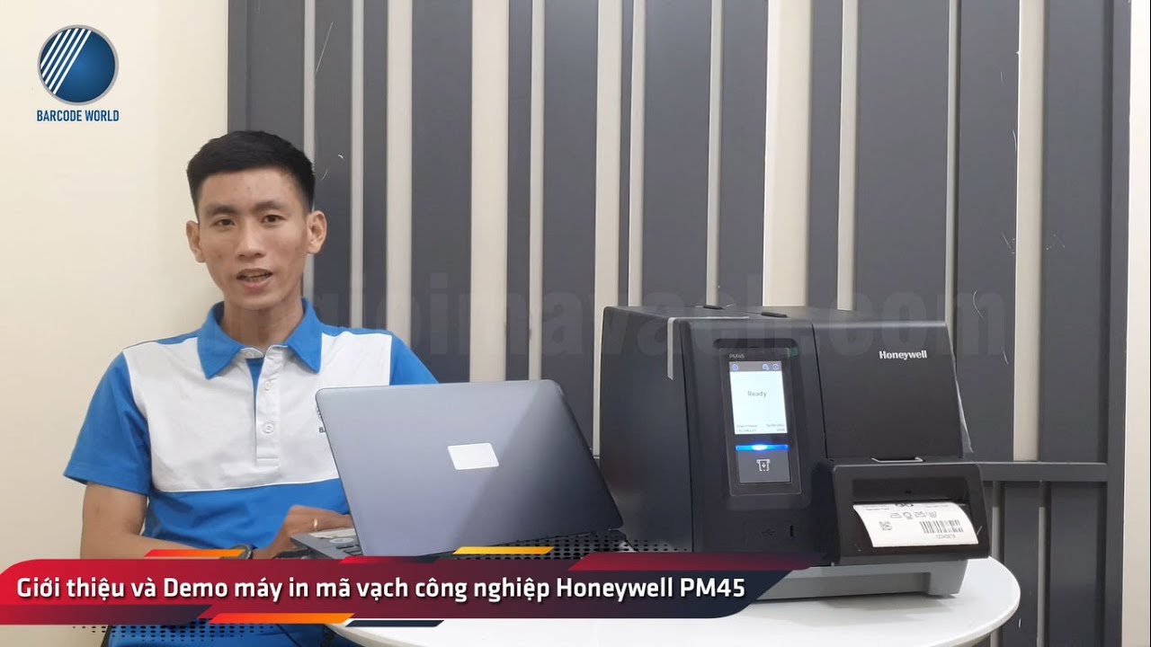Giới thiệu demo máy in mã vạch công nghiệp Honeywell PM45 (phiên bản full Option)