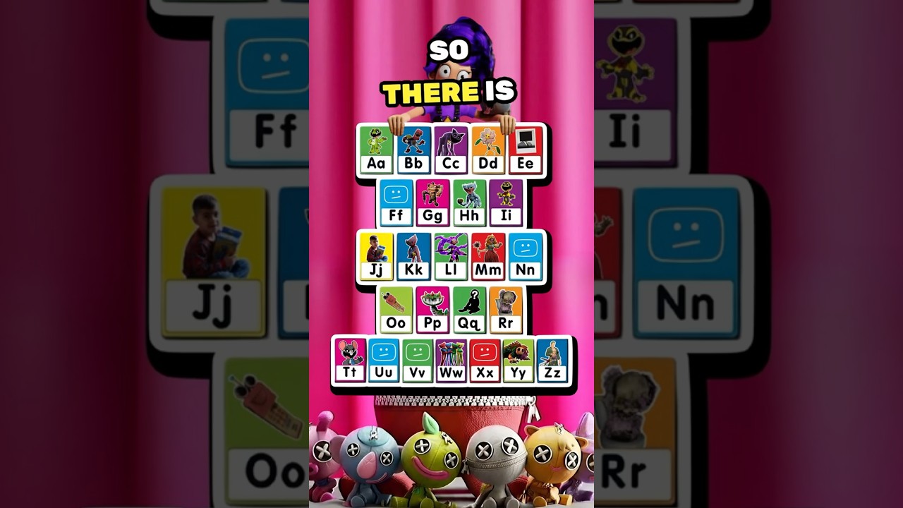 All Poppy Playtime Characters in Alphabetical Order 🔠 #poppyplaytime #alphabet  #mobentertainment