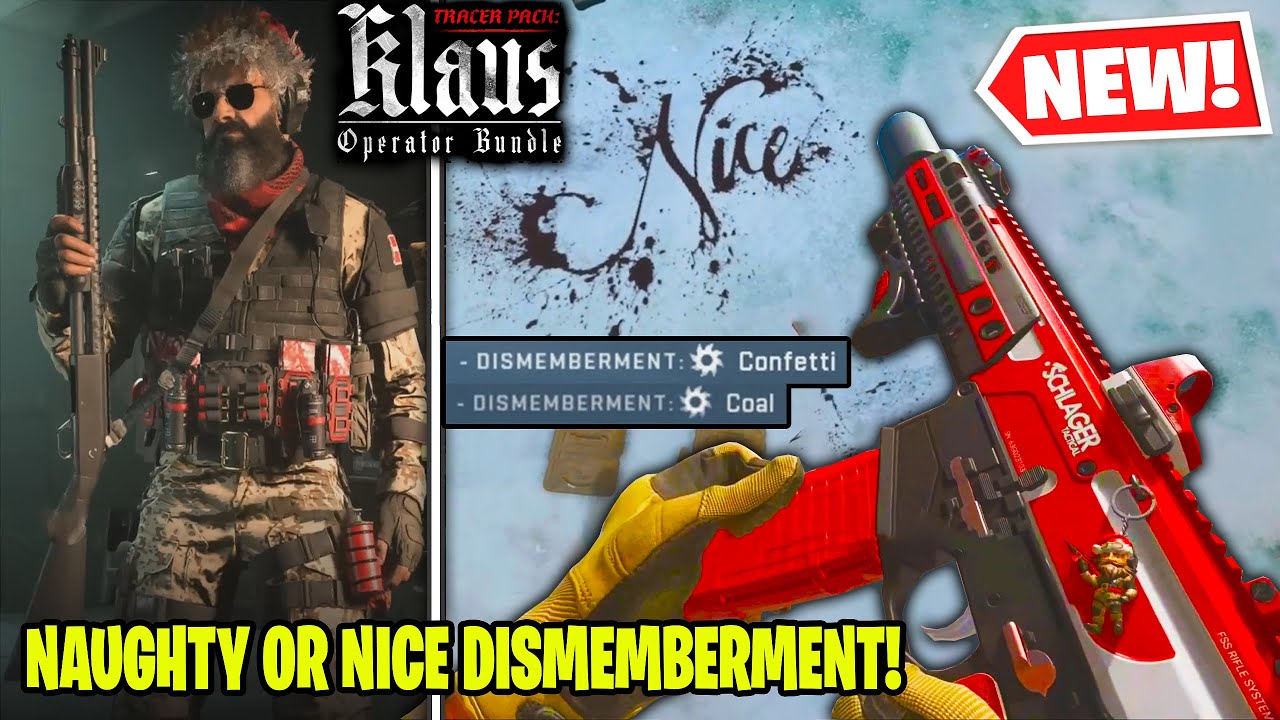 MW2 COAL DISMEMBERMENT 🤯 NEW Snow *TRACER PACK KLAUS* Operator Bundle Warzone 2! (Naughty M13B)