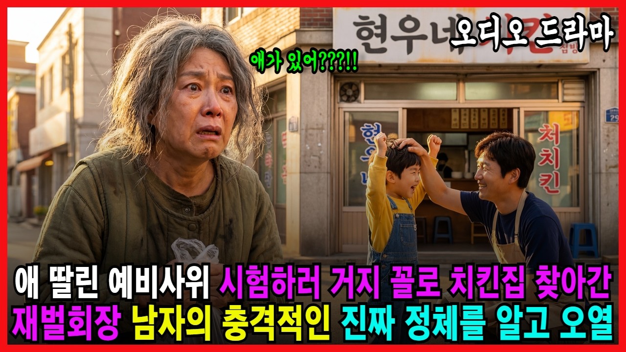 애 딸린 예비사위 시험하러 거지 꼴로 치킨집 찾아간 재벌회장 남자의 충격적인 진짜 정체를 알고 오열 [ 노후사연 감동사연 사연라디오 오디오북 ]