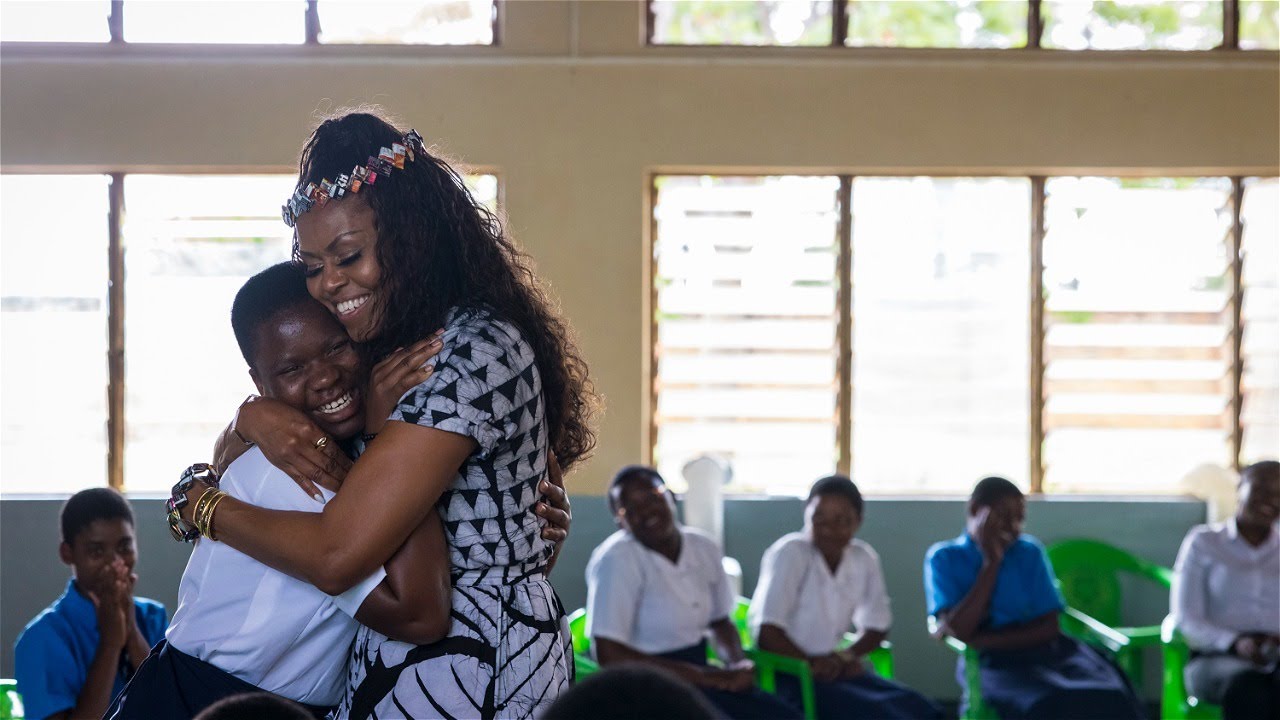 Michelle Obama, Melinda French Gates, and Amal Clooney visit girls with AGE Africa in Malawi