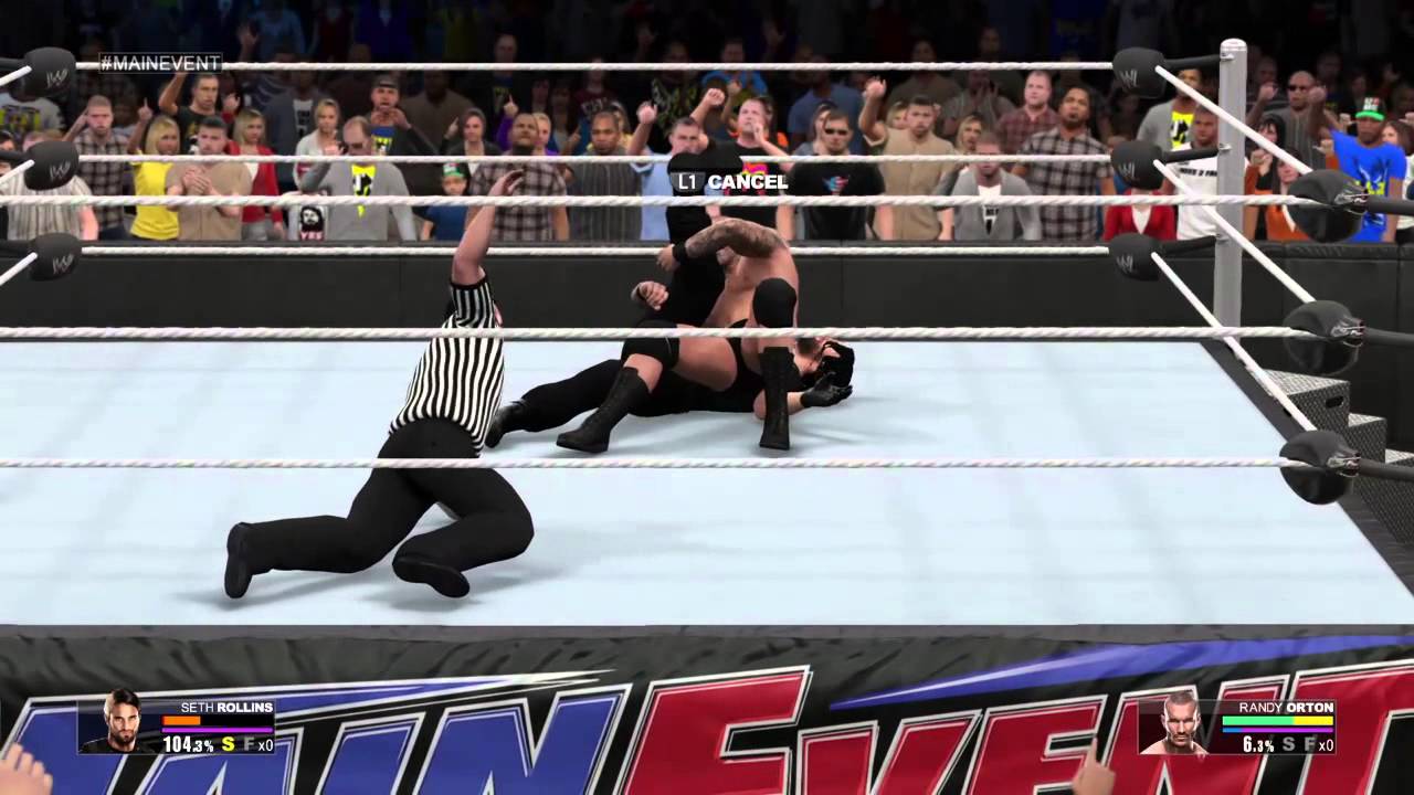 Seth Rollins contra Randy Orton PS4