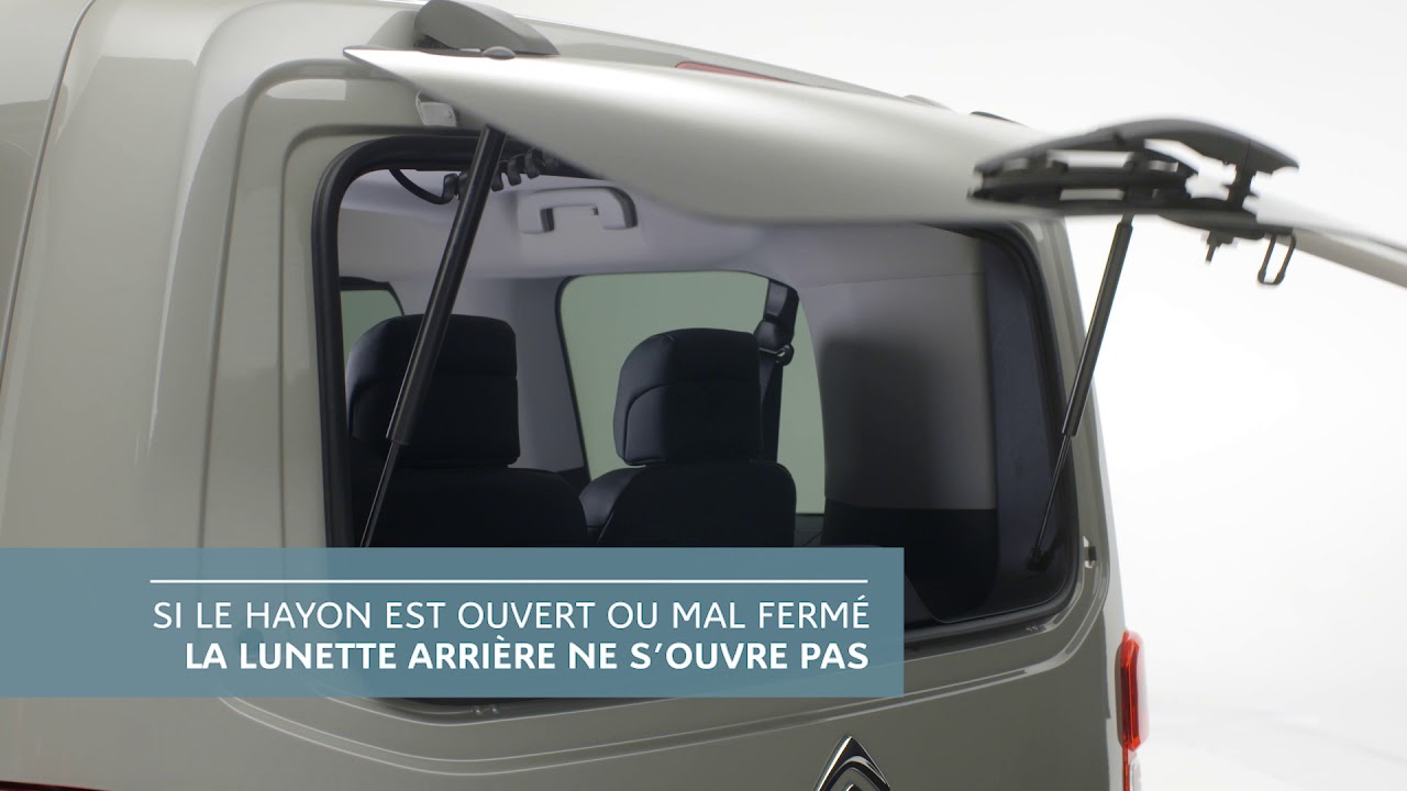 Citro&euml;n SpaceTourer : Lunette Arri&egrave;re Ouvrante