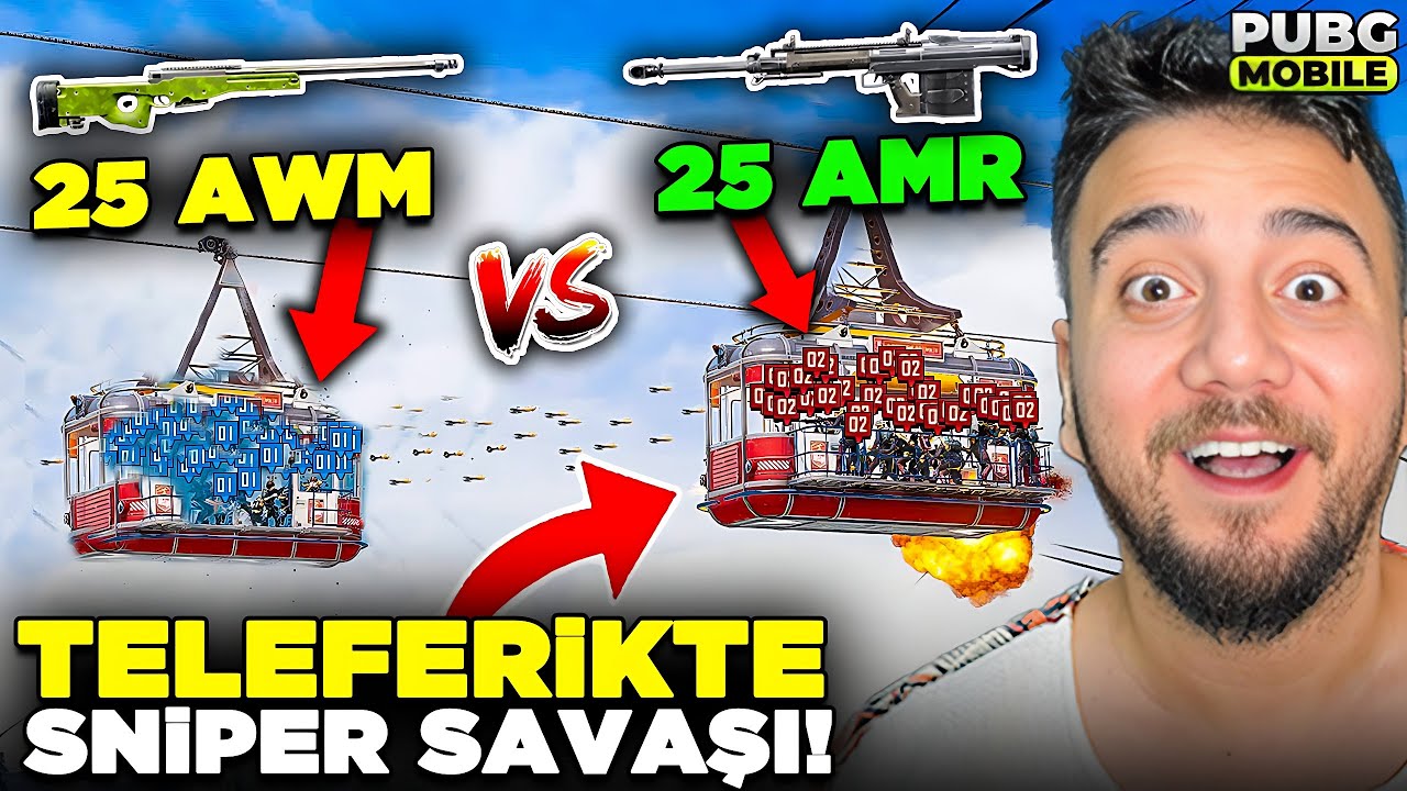 İMKANSIZ TELEFERİK SNİPER SAVAŞI! 25 vs 25 PUBG Mobile Ordu Savaşları