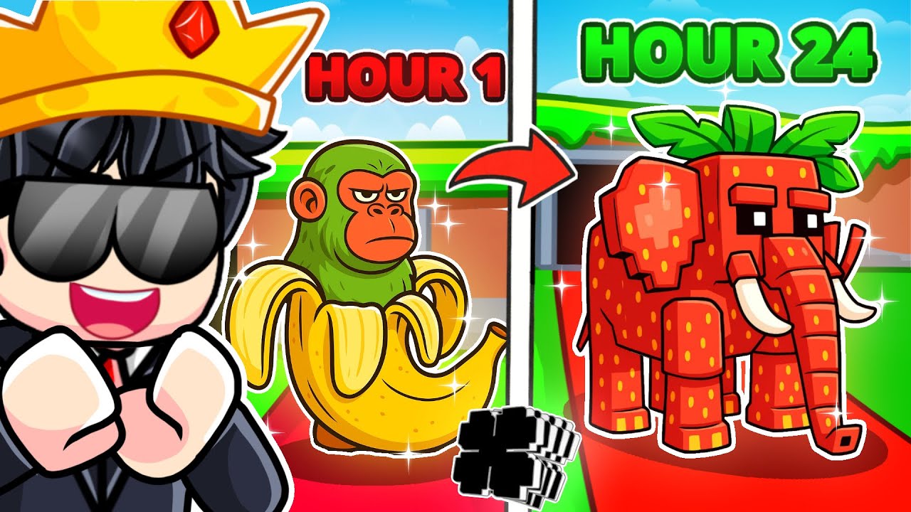 I Spent 24 Hours with 10X LUCK in Steal a Brainrot Roblox