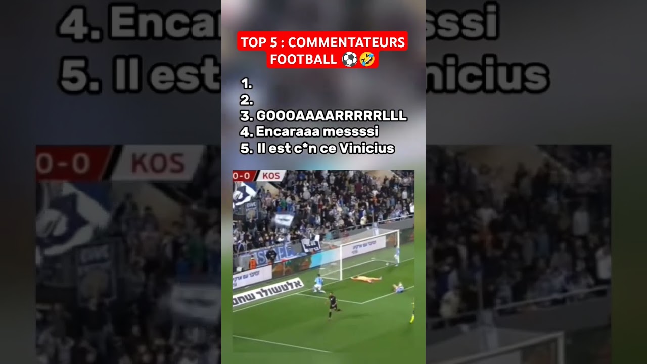 Top 5 Commentateurs Football ⚽🤣