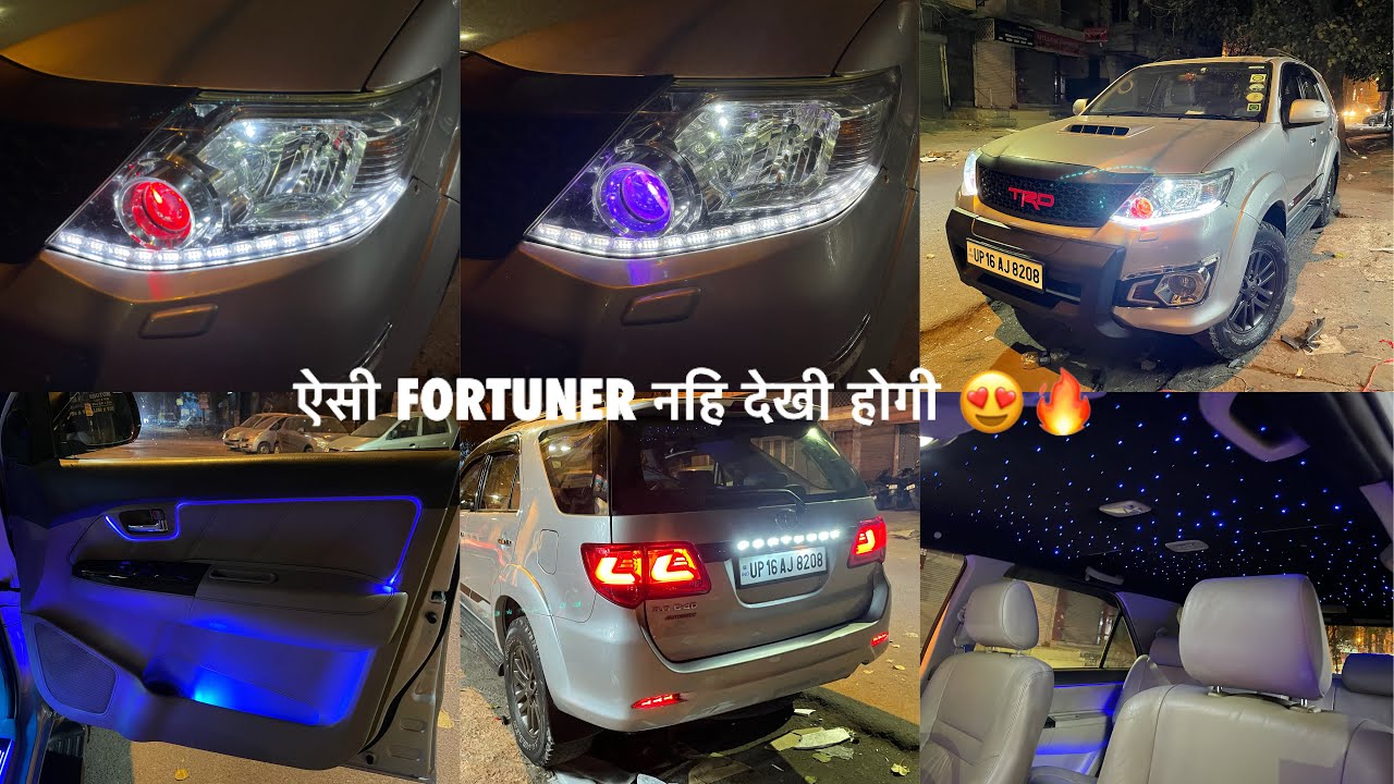 Fortuner Modified с цветными фарами | Star light в Fortuner | Стереосистема Tesla в Fortuner